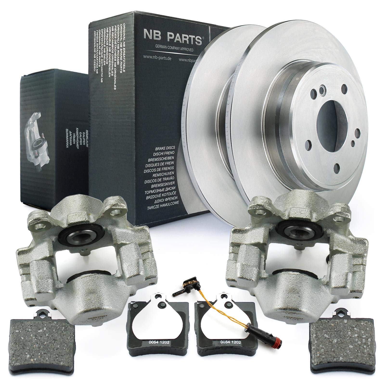 Bremsen/2x Bremssattel + Bremsscheiben + Bremsbeläge hinten NB PARTS GERMANY 10069922 Bremsen/2x Bremssattel + Bremsscheiben + Bremsbeläge hinten NB PARTS GERMANY 10069922 von NB PARTS