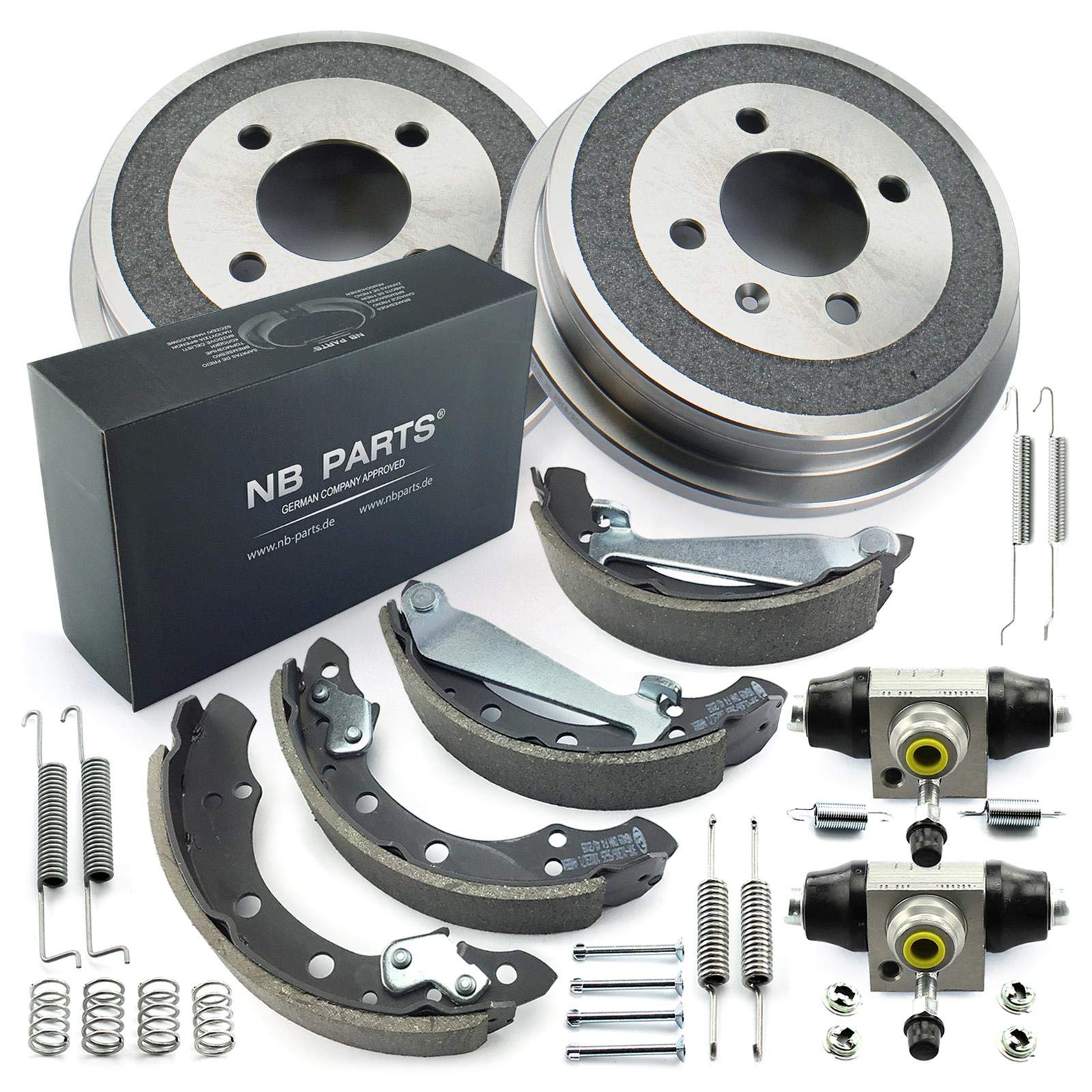 Bremsen/BREMSBACKEN + ZUBEHÖR + 2x BREMSTROMMEL + RADZYLINDER HINTEN NB PARTS GERMANY 10042773 Bremsen/BREMSBACKEN + ZUBEHÖR + 2x BREMSTROMMEL + RADZYLINDER HINTEN NB PARTS GERMANY 10042773 von NB PARTS