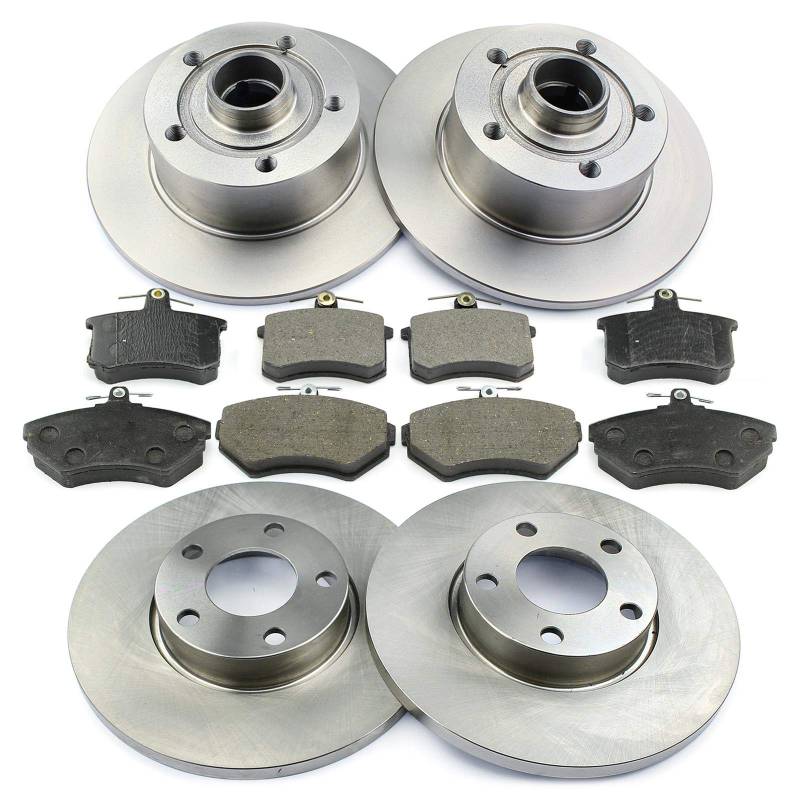 Bremsen/BREMSSCHEIBEN + BREMSBELÄGE VORNE + HINTEN NB PARTS GERMANY 10040982 von NB PARTS