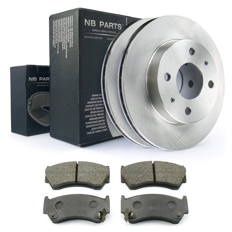 Bremsen/BREMSSCHEIBEN Ø232 BELÜFTET + BREMSBELÄGE VORNE NB PARTS GERMANY 10038258 von NB PARTS