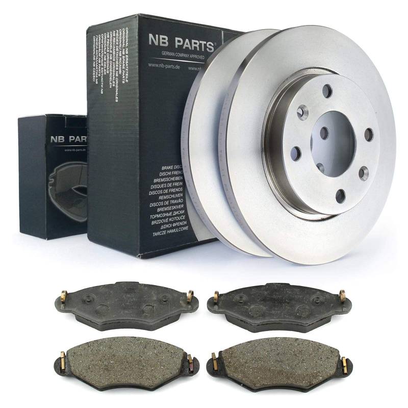 Bremsen/BREMSSCHEIBEN Ø247 VOLL + BREMSBELÄGE VORNE NB PARTS GERMANY 10040790 von NB PARTS