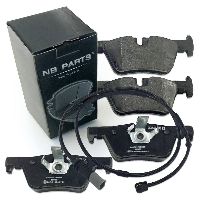 Bremsen/Bremsbeläge + Warnkontakt hinten NB PARTS GERMANY 10074349 von NB PARTS