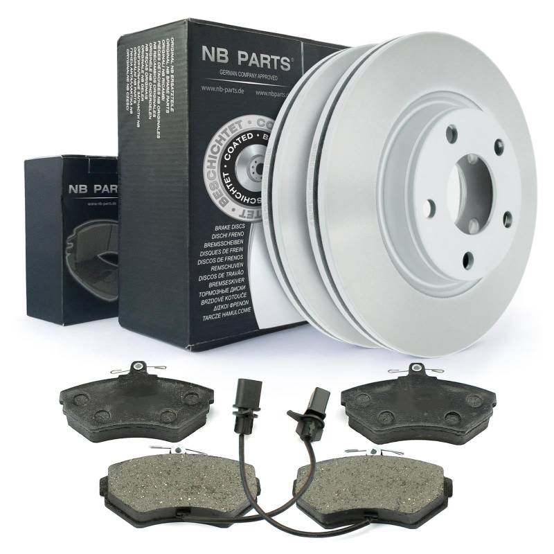 Bremsen/Bremsen-set Vorne Bremsscheiben + Bremsbeläge Ø 280 BELÜFTET Bremsklötze VA Kit NB PARTS GERMANY 10038210 von NB PARTS