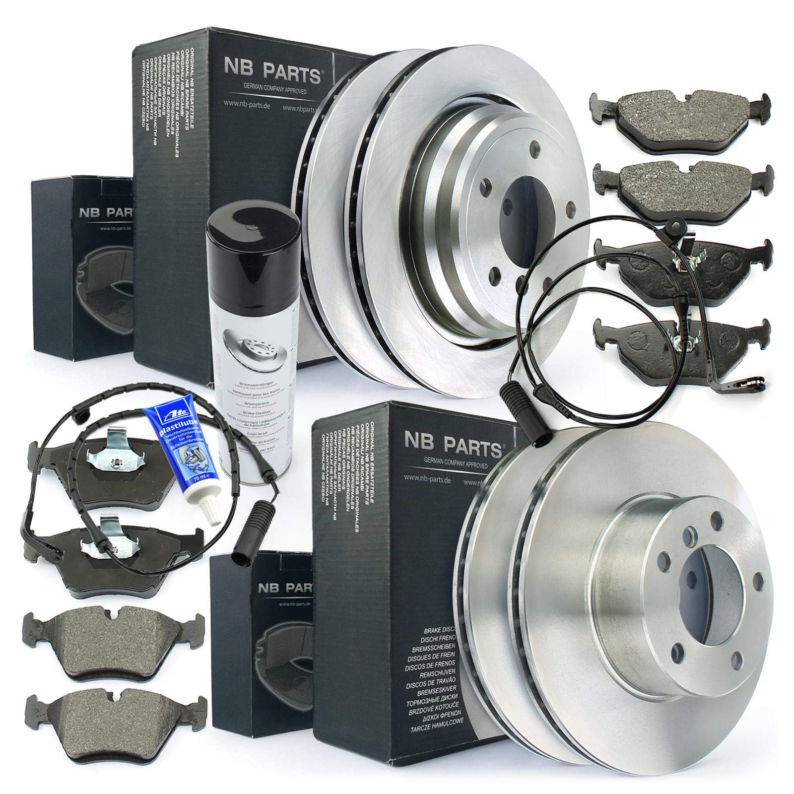 Bremsen/Bremsscheiben + Bremsbeläge + Warnkontakt vorne + hinten NB PARTS GERMANY 10046489 Bremsen/Bremsscheiben + Bremsbeläge + Warnkontakt vorne + hinten NB PARTS GERMANY 10046489 von NB PARTS