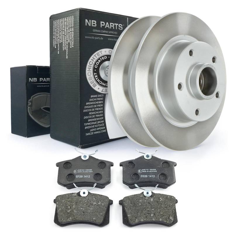 Bremsen/Bremsscheiben + Bremsbeläge hinten NB PARTS GERMANY 10075584 von NB PARTS