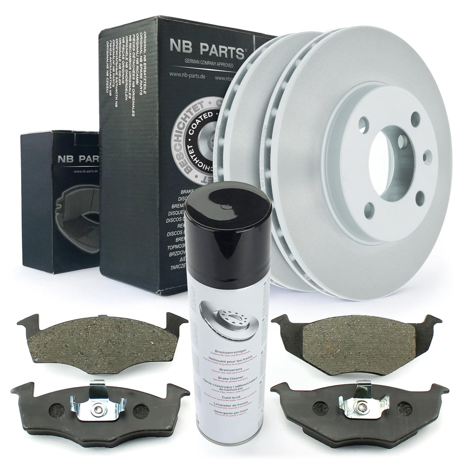 Bremsen/Bremsscheiben + Bremsbeläge vorne + Bremsenreiniger NB PARTS GERMANY 10046487 Bremsen/Bremsscheiben + Bremsbeläge vorne + Bremsenreiniger NB PARTS GERMANY 10046487 von NB PARTS