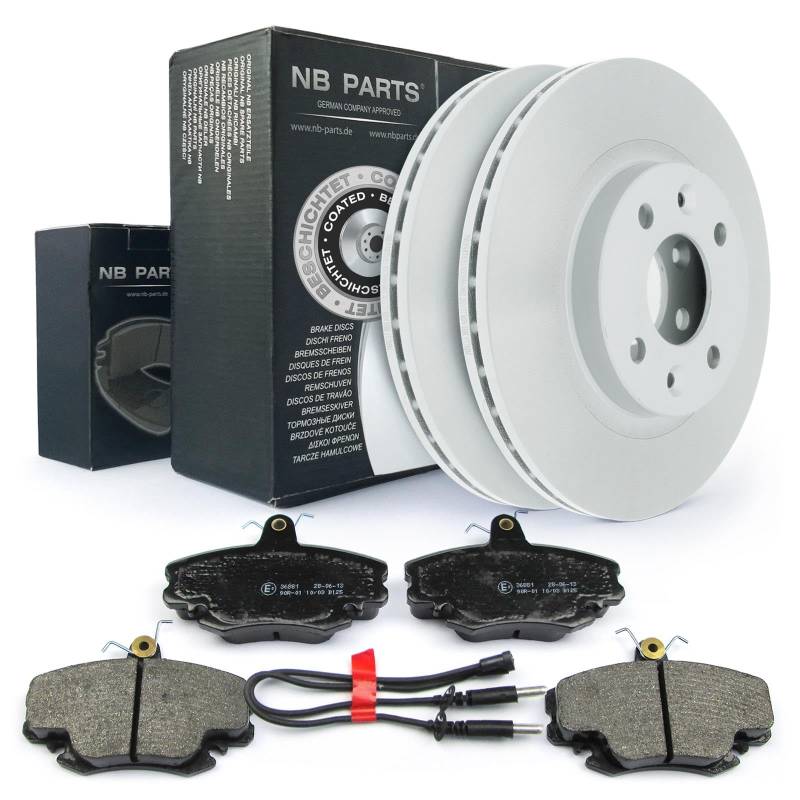Bremsen/Bremsscheiben + Bremsbeläge vorne NB PARTS GERMANY 10075731 von NB PARTS