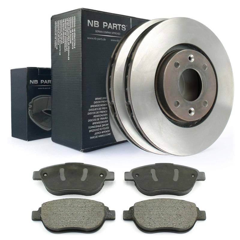 Bremsen/SATZ BREMSSCHEIBEN Ø283 BELÜFTET + BREMSBELÄGE VORNE NB PARTS GERMANY 10040973 von NB PARTS
