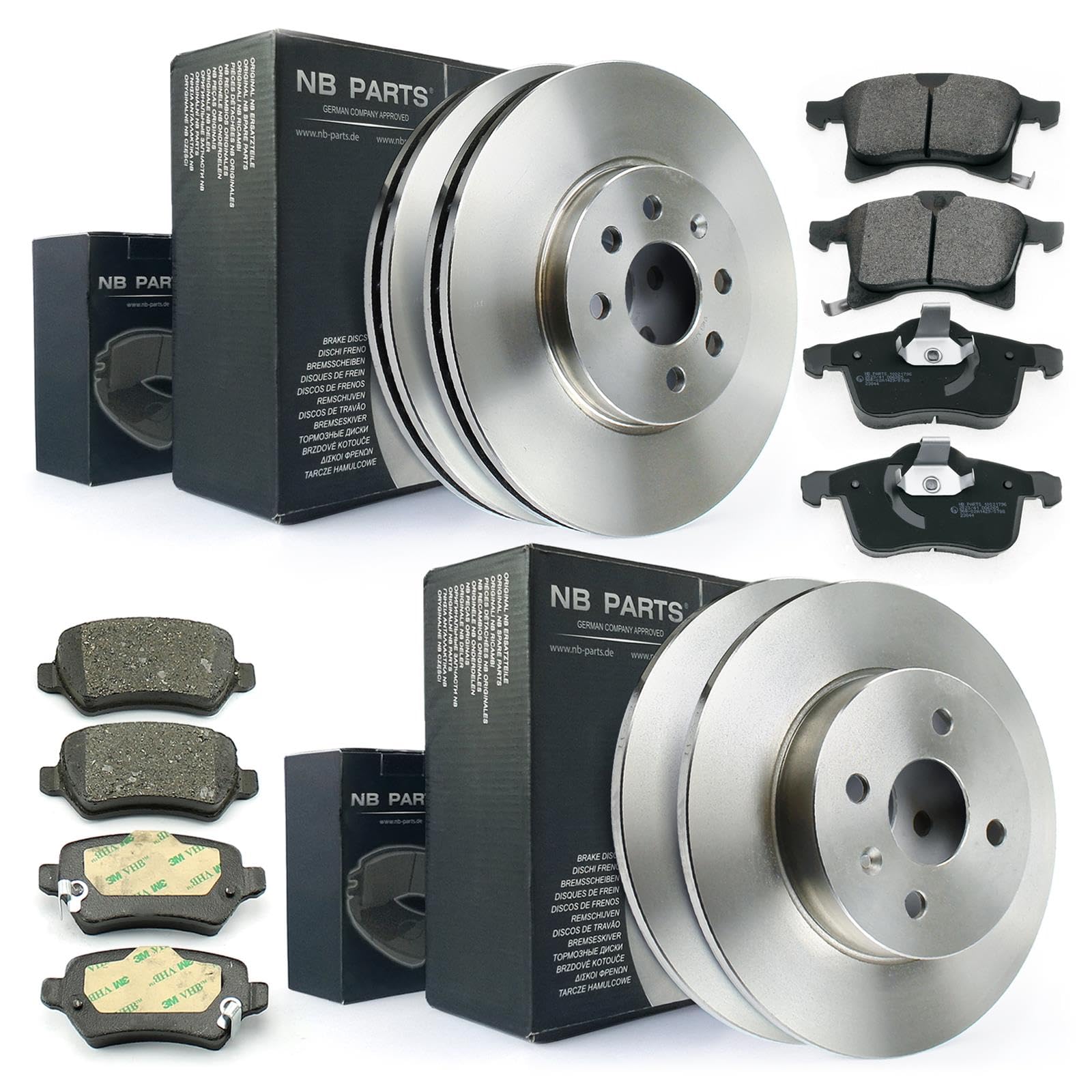 Bremsen/Bremsscheiben + Bremsbeläge vorne + hinten NB PARTS GERMANY 10046715 Bremsen/Bremsscheiben + Bremsbeläge vorne + hinten NB PARTS GERMANY 10046715 von NB PARTS