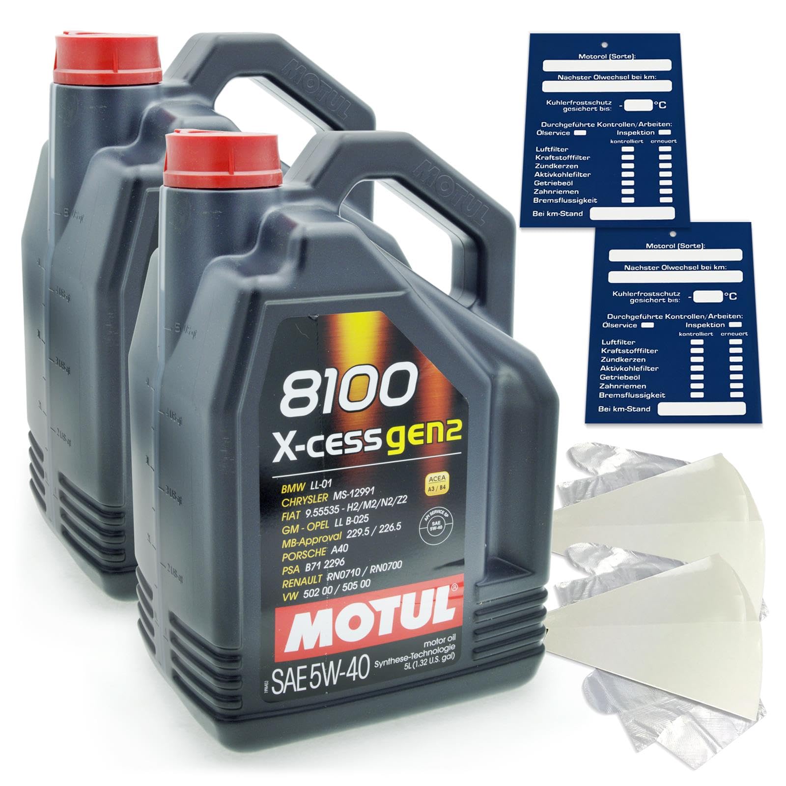 NB PARTS 10 Liter original Motul Motoröl 5W40 8100 X-Cess von NB PARTS