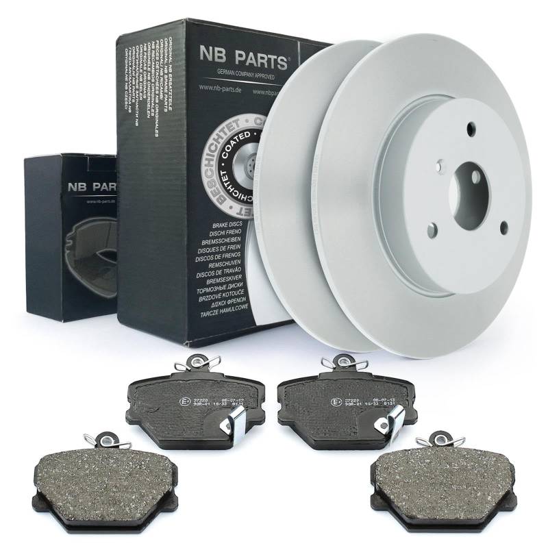 Bremsen/BREMSSCHEIBEN Ø280 VOLL + BREMSBELÄGE VORNE VA NB PARTS GERMANY 10040937 von NB PARTS