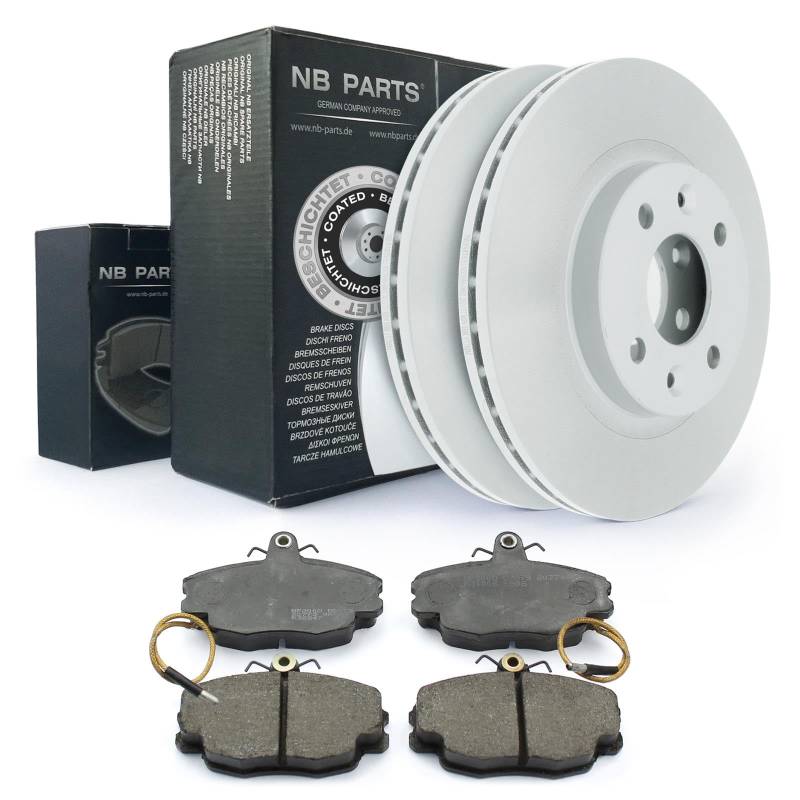 Bremsen/BREMSSCHEIBEN Ø 259 mm BELÜFTET VORNE + BREMSBELÄGE NB PARTS GERMANY 10040957 von NB PARTS