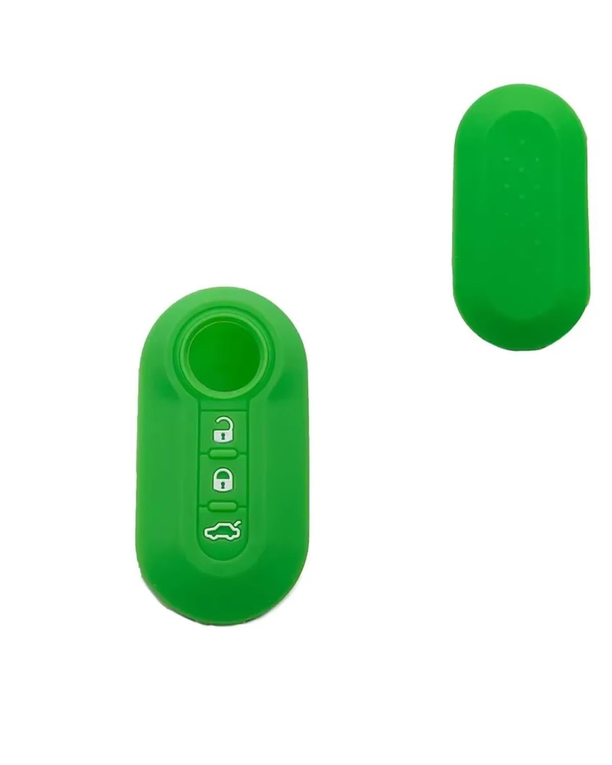 SchlüSsel GehäUse Für 500 Für Punto Für Panda 3 Tasten Silikon Autoschlüsseletui Abdeckung Klappschlüsselschale Autozubehör SchlüSsel GehäUse(Green) von NBHGFF