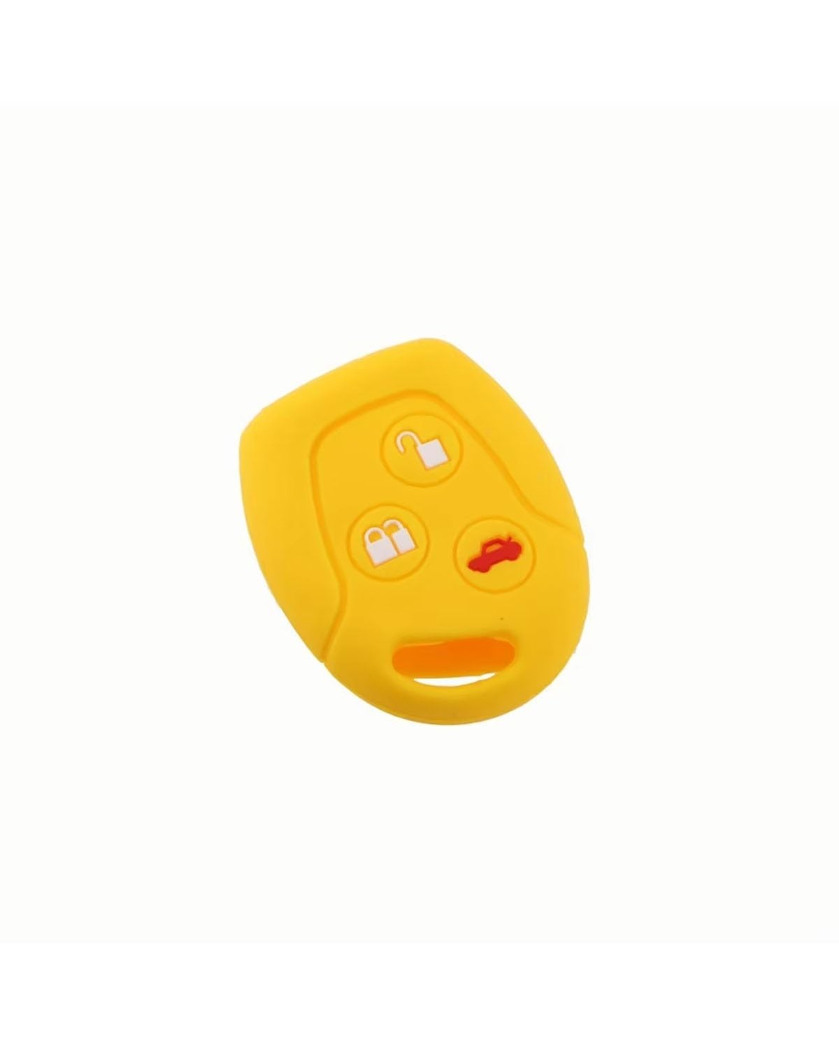 SchlüSsel GehäUse Für Ford Serie Für Focus Mondeo Festiva Fusion Suit Fiesta 3 Tasten Rundes Silikon-Autoschlüsselgehäuse SchlüSsel GehäUse(Yellow) von NBHGFF
