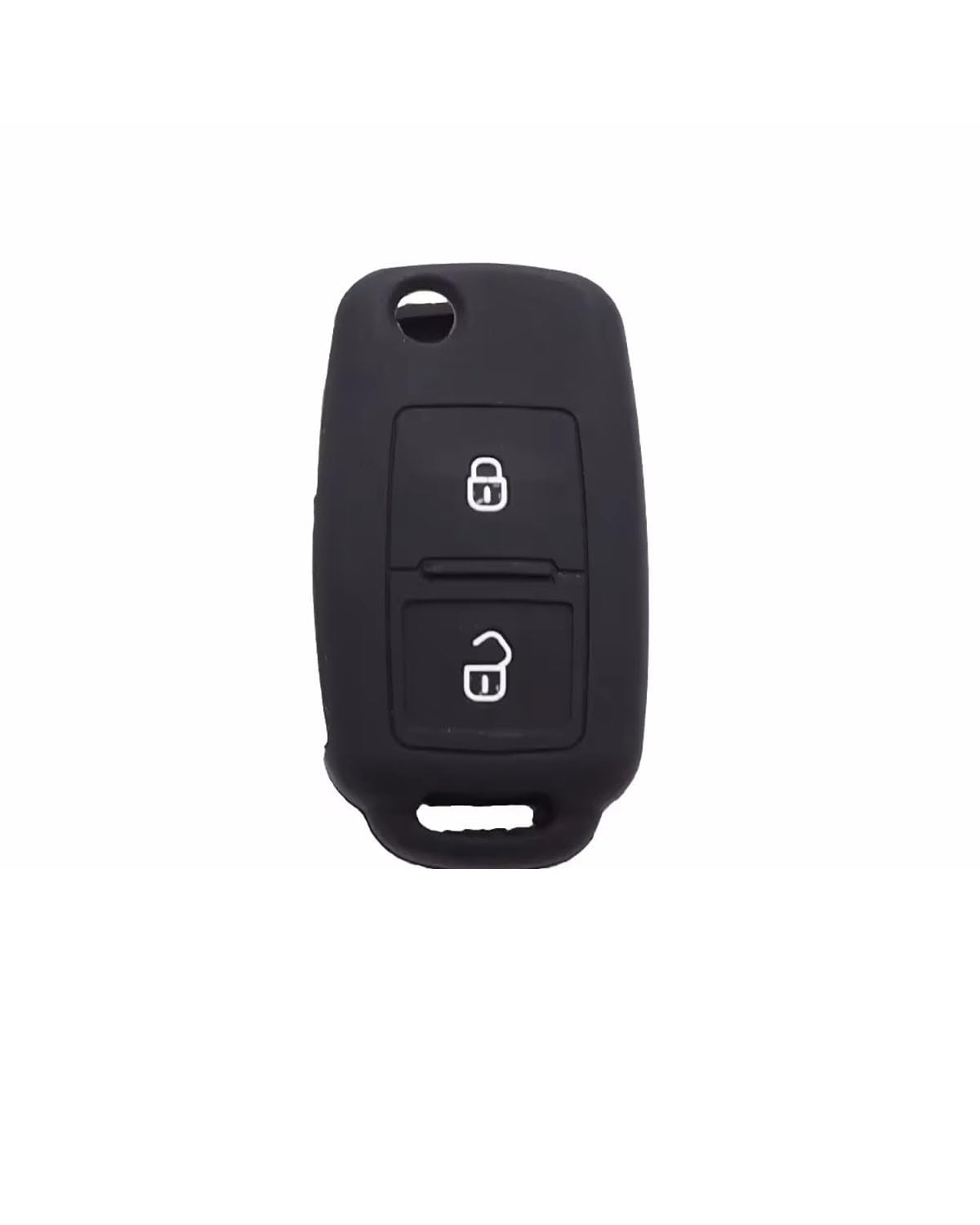 SchlüSsel GehäUse Für Golf Für Passat Für Polo MK4 Für Bora Altea Alhambra Autoschlüssel 2 Tasten Schlüsselschale Silikonhülle SchlüSsel GehäUse(Black) von NBHGFF