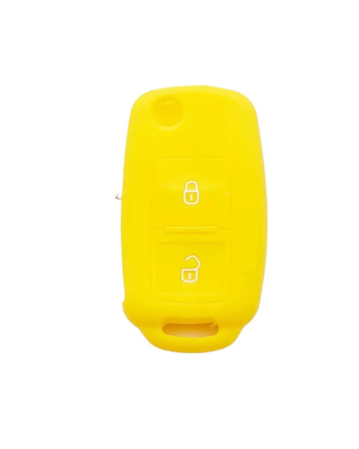 SchlüSsel GehäUse Für Golf Für Passat Für Polo MK4 Für Bora Altea Alhambra Autoschlüssel 2 Tasten Schlüsselschale Silikonhülle SchlüSsel GehäUse(Yellow) von NBHGFF