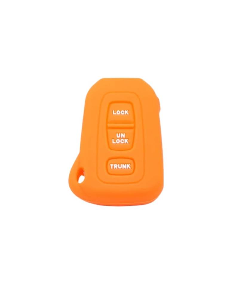 SchlüSsel GehäUse Für Lexus Für LS430 2002 2003 2004 2005 2006 3-Tasten-Silikon-Autoschlüsselabdeckung Shell Fob Case SchlüSsel GehäUse(Orange) von NBHGFF