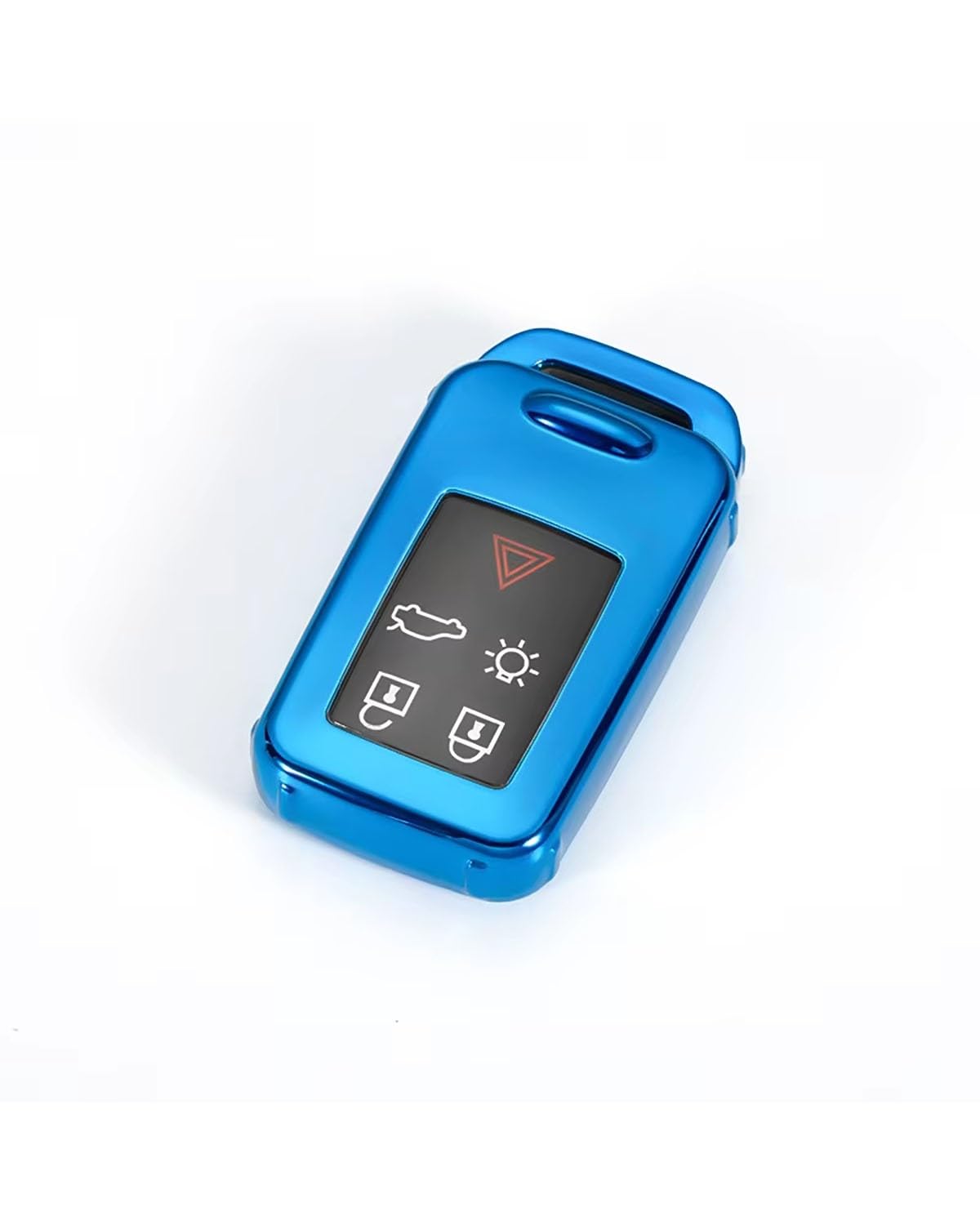 SchlüSsel GehäUse Für S60L V40 Für V60 Für XC60 Für XC90 Für S60 S80L T3 T4 T5 TPU-Autoschlüsseletui Vollständige Abdeckung Halter Shell Key Protecter Case SchlüSsel GehäUse(Blue) von NBHGFF