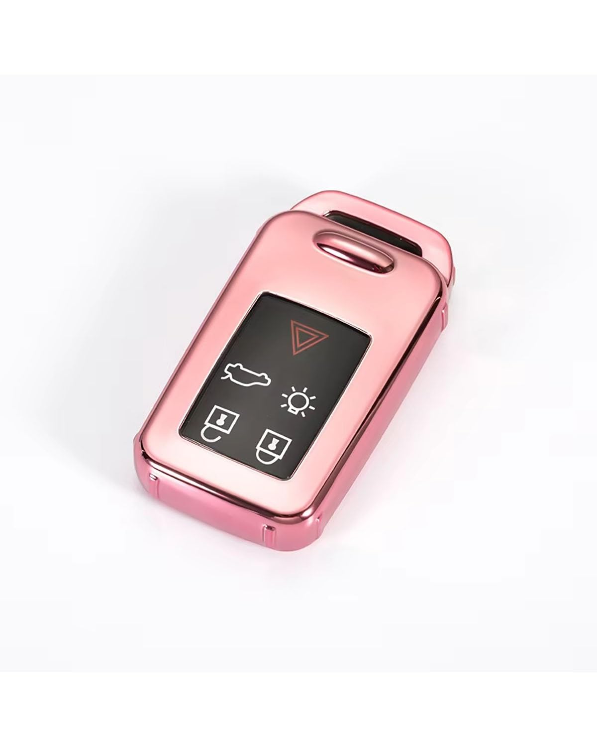 SchlüSsel GehäUse Für S60L V40 Für V60 Für XC60 Für XC90 Für S60 S80L T3 T4 T5 TPU-Autoschlüsseletui Vollständige Abdeckung Halter Shell Key Protecter Case SchlüSsel GehäUse(Pink) von NBHGFF