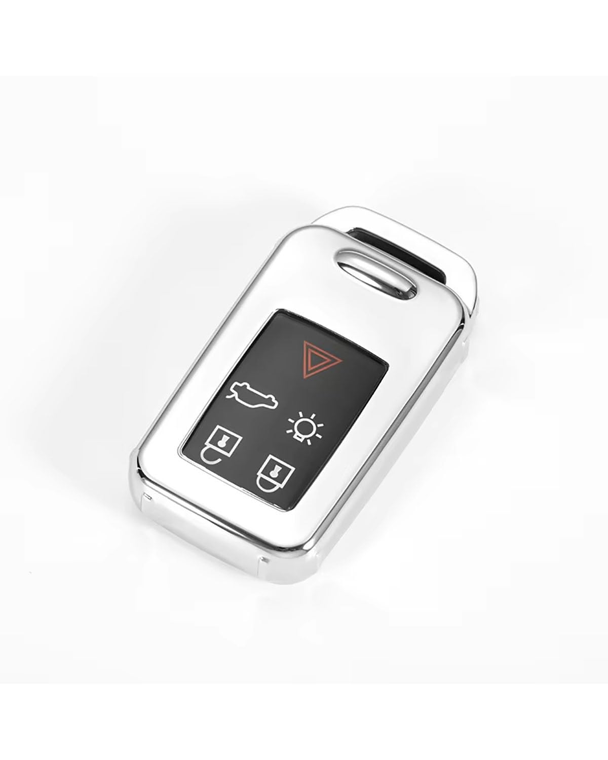SchlüSsel GehäUse Für S60L V40 Für V60 Für XC60 Für XC90 Für S60 S80L T3 T4 T5 TPU-Autoschlüsseletui Vollständige Abdeckung Halter Shell Key Protecter Case SchlüSsel GehäUse(Silver) von NBHGFF