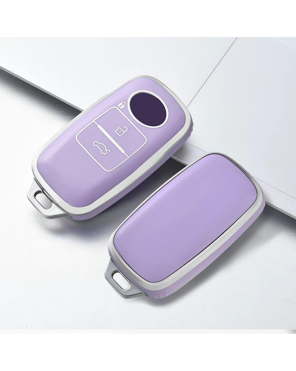 SchlüSsel GehäUse Für Yaris Ativ Raize Veloz Avanza Für Perodua Malaysia TPU Autoschlüsseletui Abdeckung Shell Autoschlüsselschutz Fob 3 Tasten SchlüSsel GehäUse(Purple) von NBHGFF