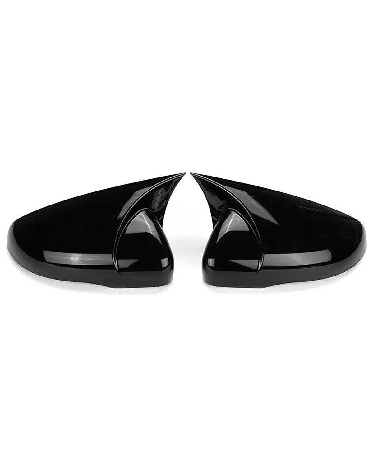 Tür Seitenspiegelkappe Schraubenabdeckung Für Golf 6 MK6 Für GTI Für GTD 2009 2010 2011 2012 2013 Auto Rückspiegel Abdeckung Carbon Faser Look Türspiegel für Fahrer(Gloss Black) von NBHGFF