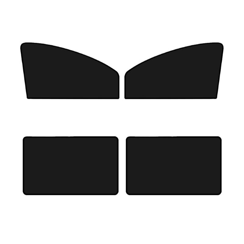 4 Stück Auto Seitenfenster Sonnenschutz, für Mercedes Benz VITO II W639/Viano 2003-2014 UV-Schutz Hitzereduktion Vordere Und Hintere Privacy Protection Accessories von NBONNXML