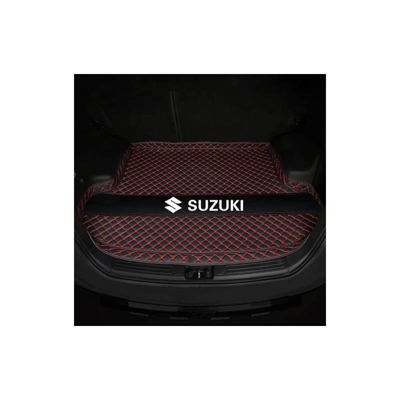 Auto Kofferraummatten, für Suzuki Jimny 1. gen. 2001-2018 SUV Wasserdicht Kofferraum Schutzmatte Leder Kofferraumwanne Schutzmatte Kratzfest Zubehör,D von NBONNXML