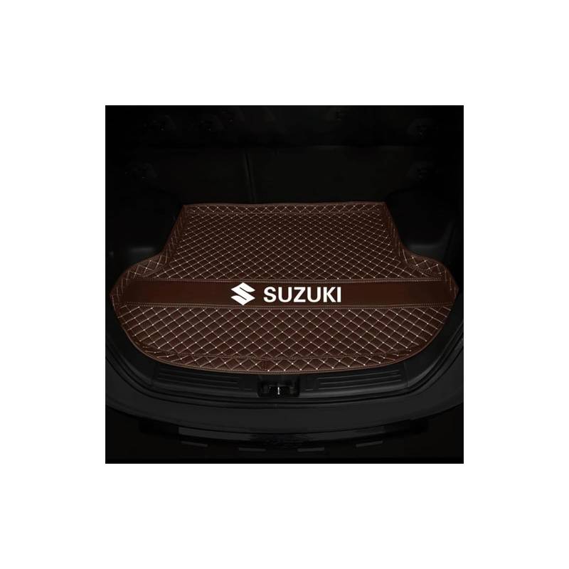 Auto Kofferraummatten, für Suzuki SX4 S-Cross ab 2013/S-Cross ab 2022 Wasserdicht Kofferraum Schutzmatte Leder Kofferraumwanne Schutzmatte Kratzfest Zubehör,C von NBONNXML