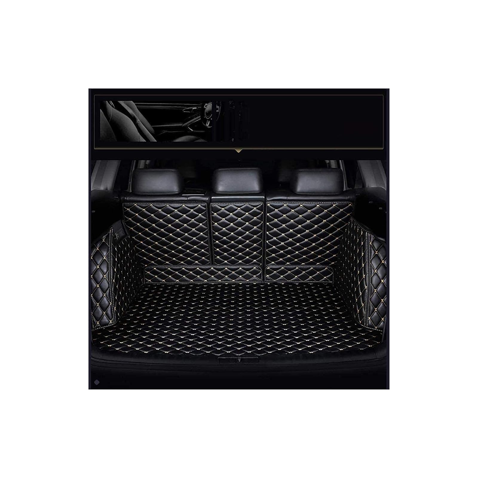 Auto Kofferraummatten, für VW Golf MK7 2013-2019 Wasserdicht Kofferraum Schutzmatte Leder Kofferraumwanne Schutzmatte Kratzfest Zubehör,C Auto Kofferraummatten, für VW Golf MK7 2013-2019 Wasserdicht Kofferraum Schutzmatte Leder Kofferraumwanne Schutzmatte Kratzfest Zubehör,C von NBONNXML