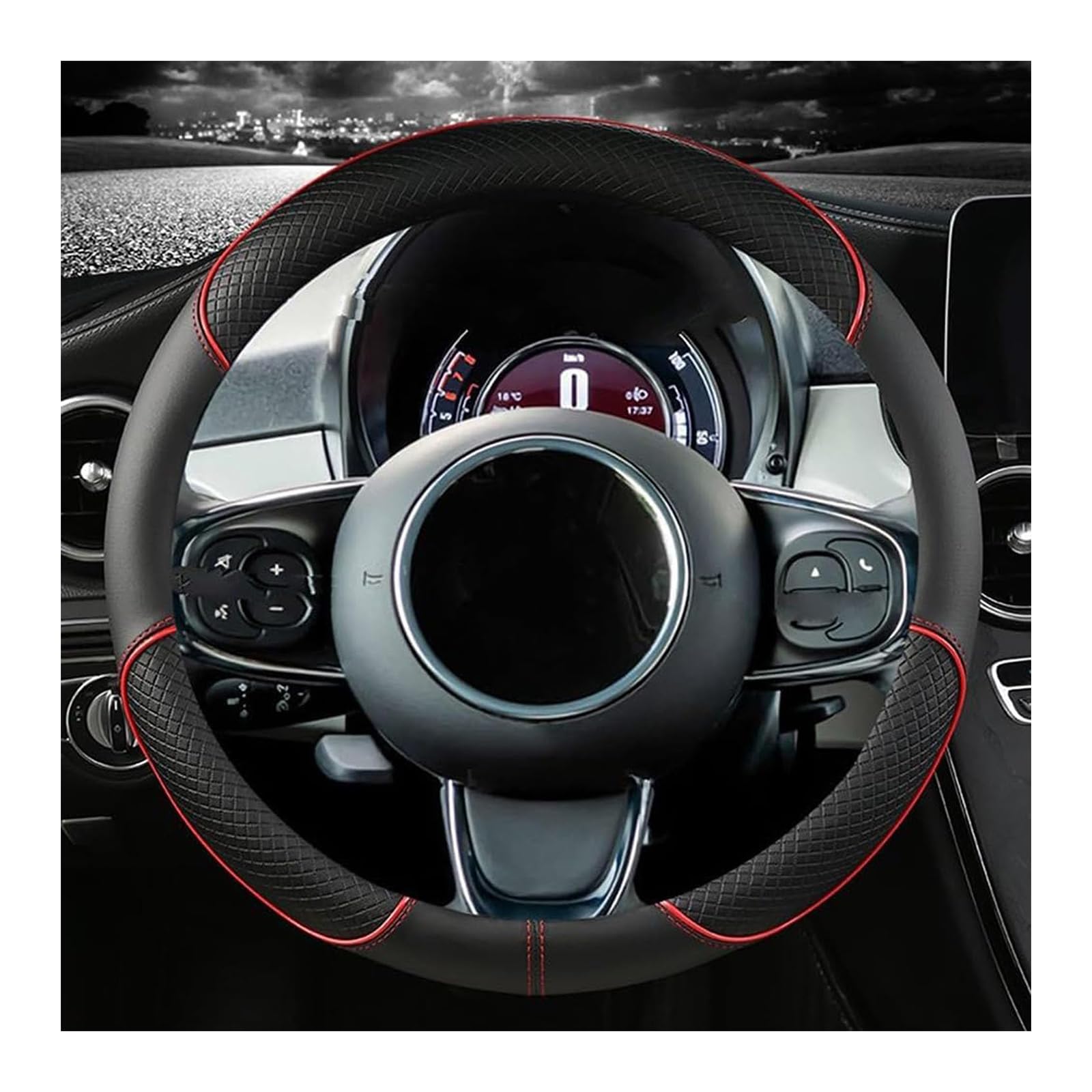 Auto Lenkradbezug, für VW T5 T6 Transporter Multivan Caravelle 2003-2023 2024 Mode Anti-Rutsch-Leder Atmungsaktives Lenkradbezug Anti-Rutsch Atmungsaktives Lenkradschutz Auto,C-D Auto Lenkradbezug, für VW T5 T6 Transporter Multivan Caravelle 2003-2023 2024 Mode Anti-Rutsch-Leder Atmungsaktives Lenkradbezug Anti-Rutsch Atmungsaktives Lenkradschutz Auto,C-D von NBONNXML