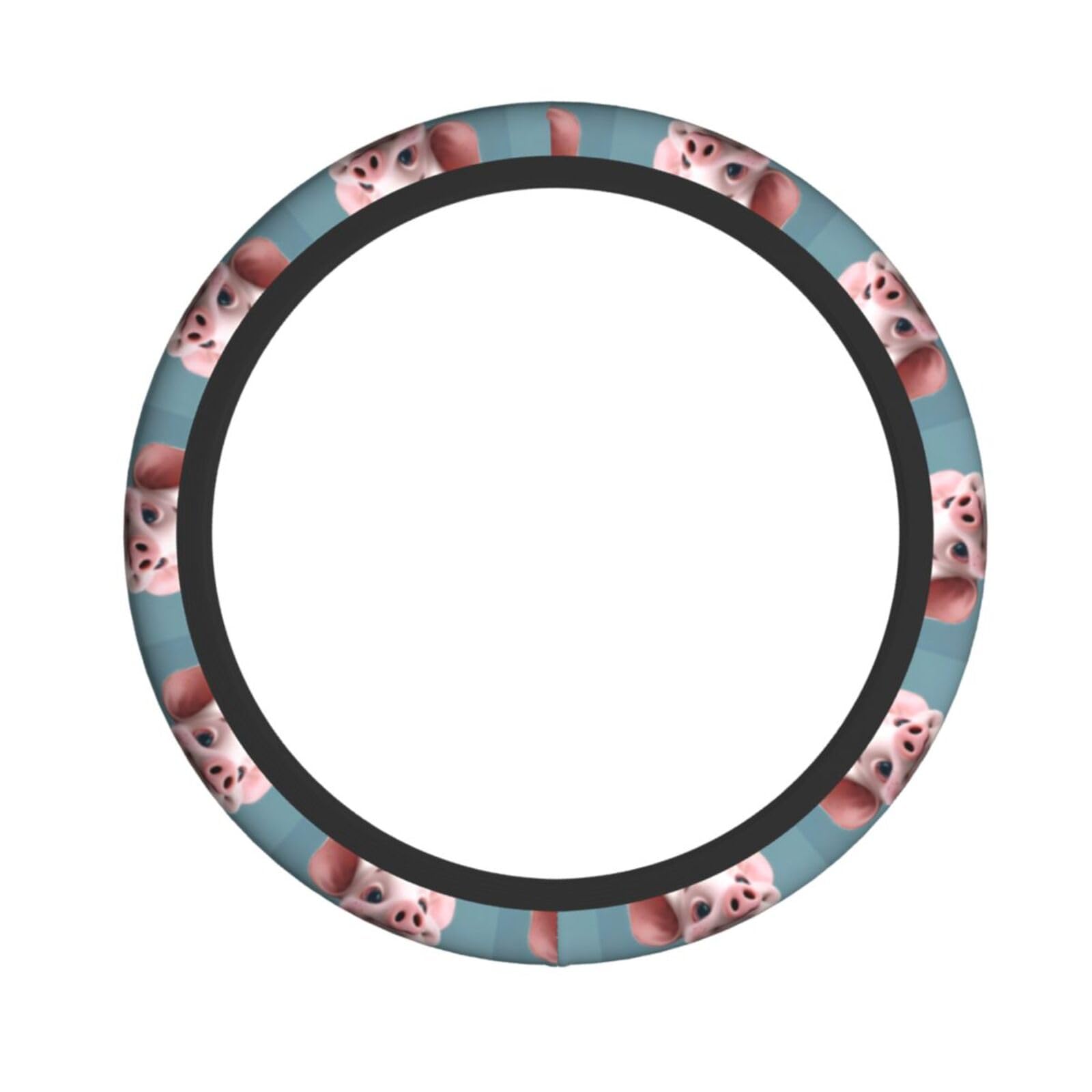 Elastischer Lenkradbezug mit Cartoon-Schweine-Druck, passend für die meisten Autos, SUVs, LKWs, stilvolles Innenzubehör Elastischer Lenkradbezug mit Cartoon-Schweine-Druck, passend für die meisten Autos, SUVs, LKWs, stilvolles Innenzubehör von NBRIEU