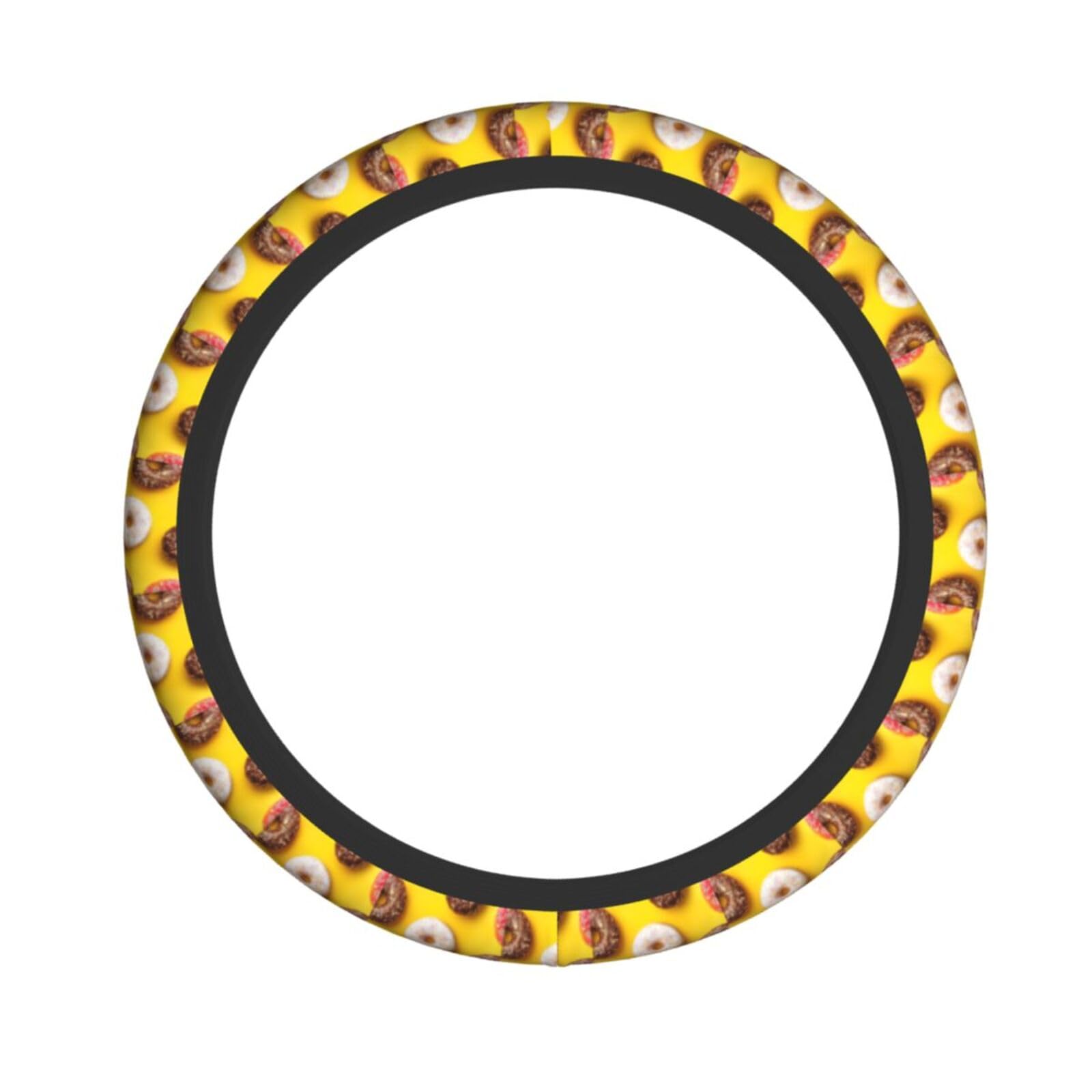 Elastischer Lenkradbezug mit Donut-Muster, passend für die meisten Autos, SUVs, LKWs, stylisches Innenzubehör Elastischer Lenkradbezug mit Donut-Muster, passend für die meisten Autos, SUVs, LKWs, stylisches Innenzubehör von NBRIEU
