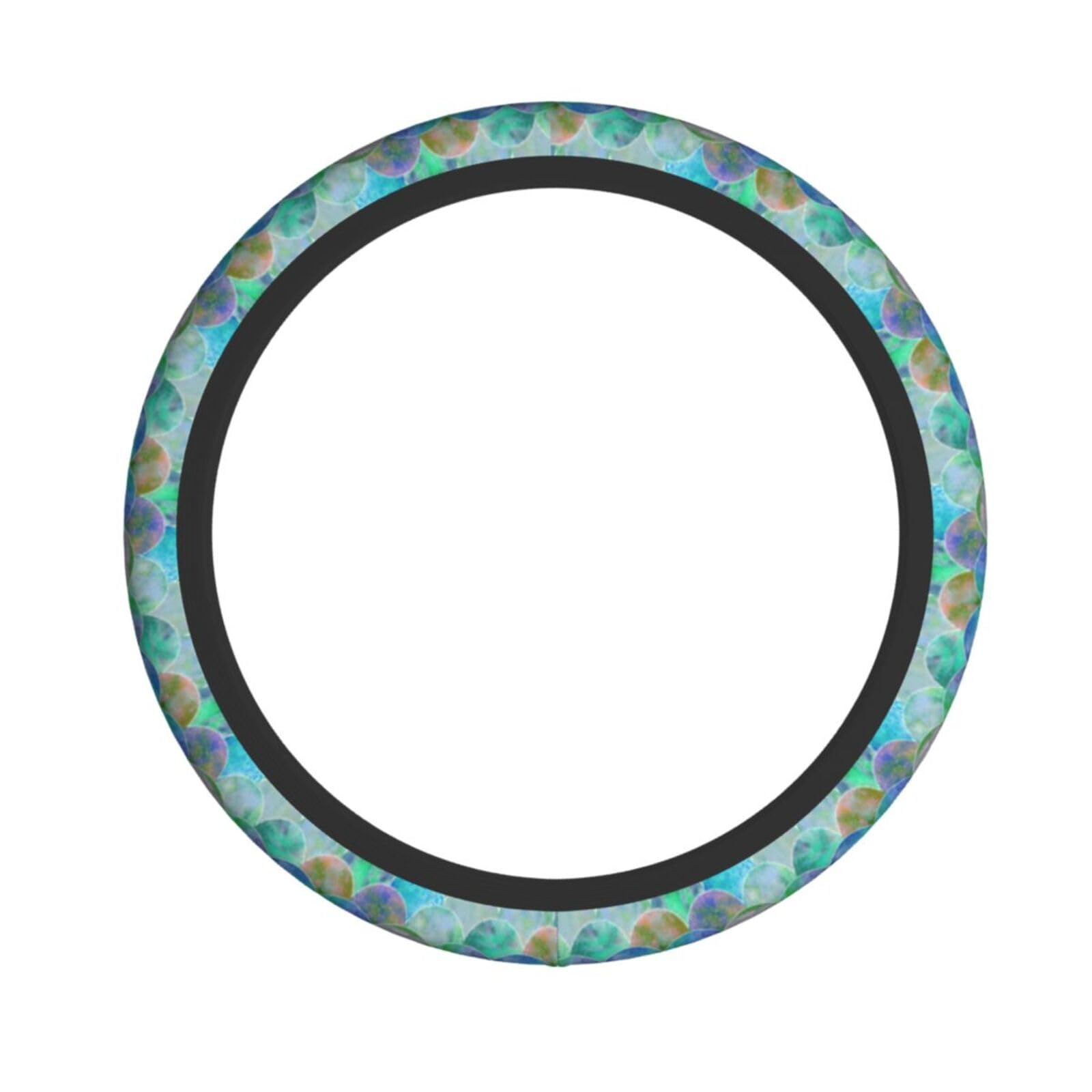 Elastischer Lenkradbezug mit Fischschuppen-Motiv, passend für die meisten Autos, SUVs, LKWs, stilvolles Innenzubehör Elastischer Lenkradbezug mit Fischschuppen-Motiv, passend für die meisten Autos, SUVs, LKWs, stilvolles Innenzubehör von NBRIEU