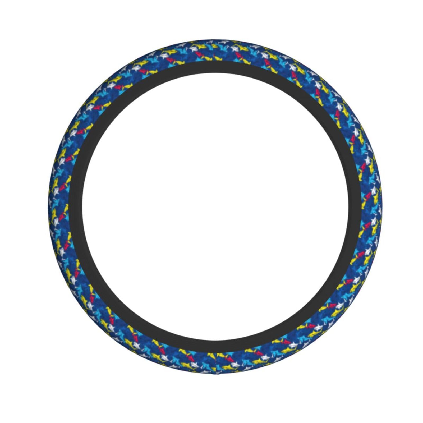 Elastischer Lenkradbezug mit Hai-Muster, passend für die meisten Autos, SUVs, LKWs, elegantes Innenzubehör Elastischer Lenkradbezug mit Hai-Muster, passend für die meisten Autos, SUVs, LKWs, elegantes Innenzubehör von NBRIEU