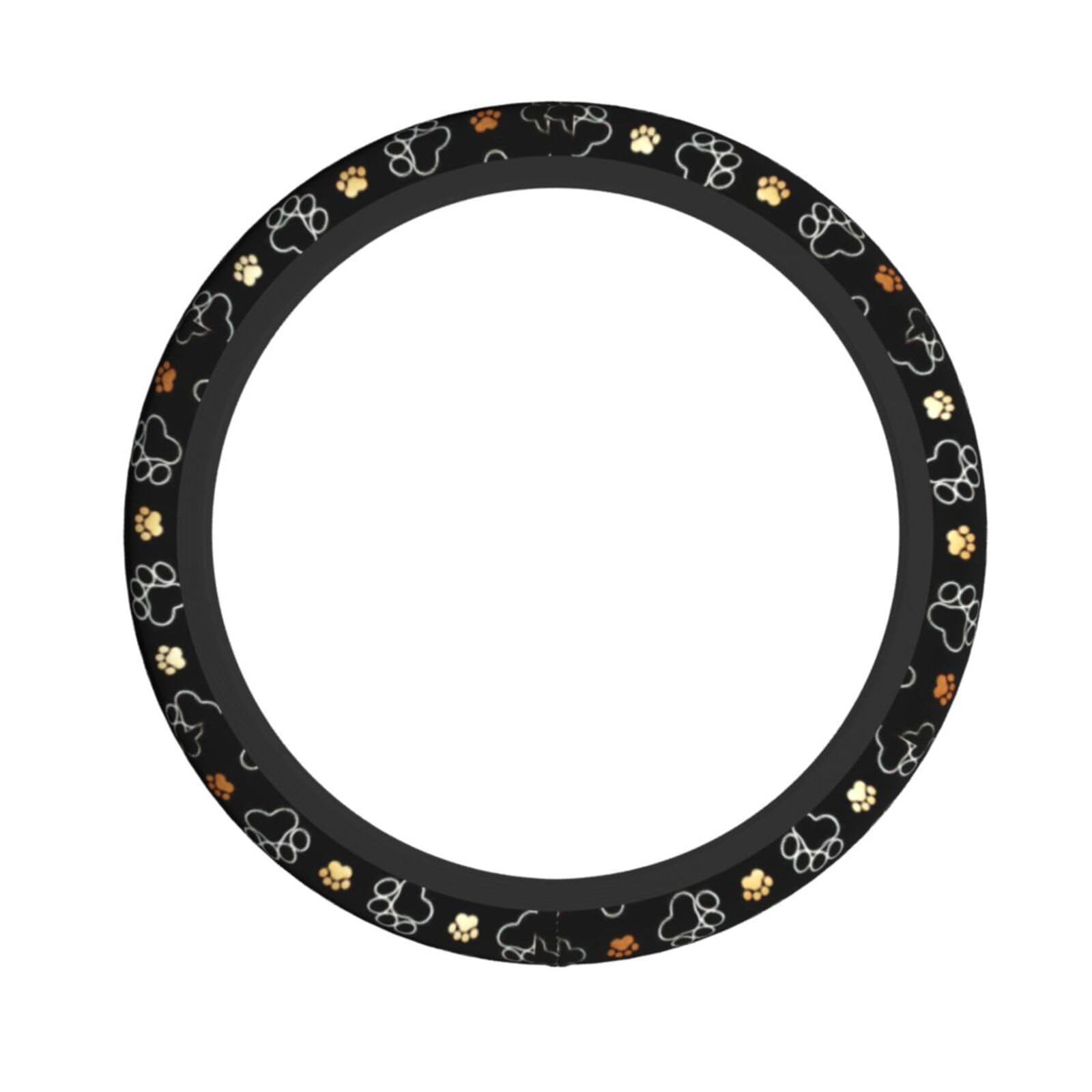 Elastischer Lenkradbezug mit Hundepfotenabdruck, passend für die meisten Autos, SUVs, LKWs, stilvolles Innenzubehör Elastischer Lenkradbezug mit Hundepfotenabdruck, passend für die meisten Autos, SUVs, LKWs, stilvolles Innenzubehör von NBRIEU