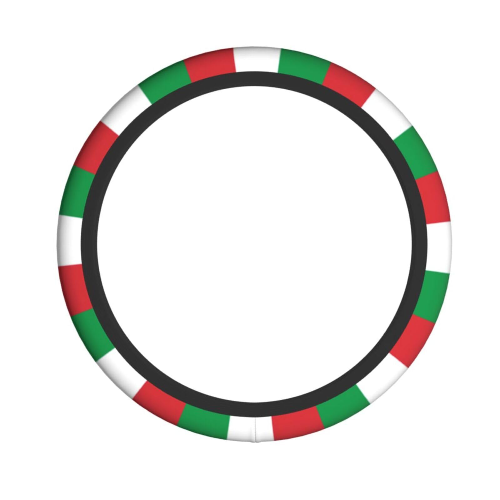 Elastischer Lenkradbezug mit Italien-Flagge, passend für die meisten Autos, SUVs, LKWs, stilvolles Innenzubehör Elastischer Lenkradbezug mit Italien-Flagge, passend für die meisten Autos, SUVs, LKWs, stilvolles Innenzubehör von NBRIEU