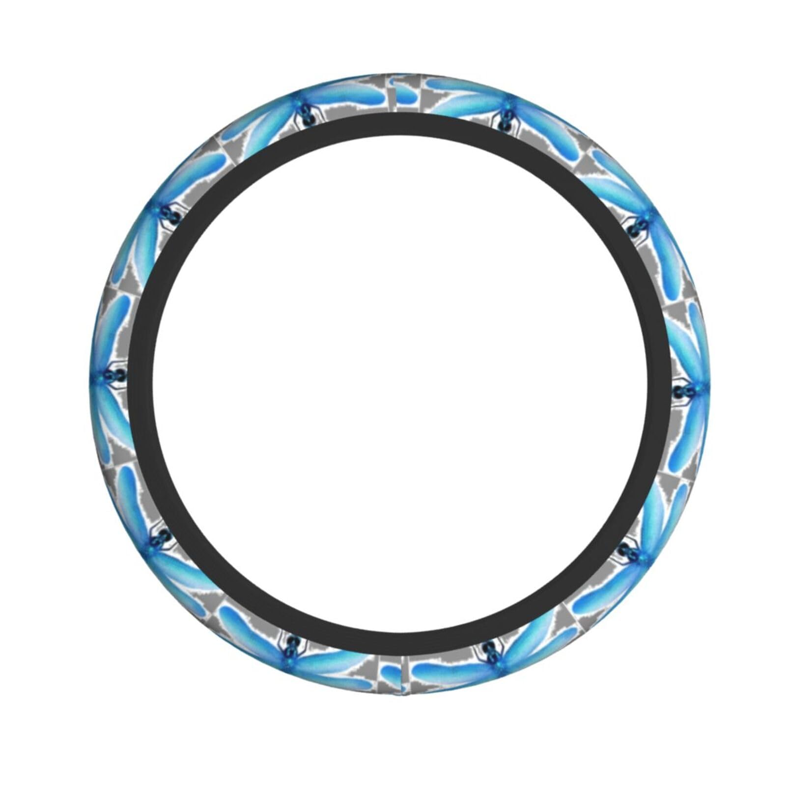 Elastischer Lenkradbezug mit Libellen-Druck, passend für die meisten Autos, SUVs, LKWs, stilvolles Innenzubehör Elastischer Lenkradbezug mit Libellen-Druck, passend für die meisten Autos, SUVs, LKWs, stilvolles Innenzubehör von NBRIEU