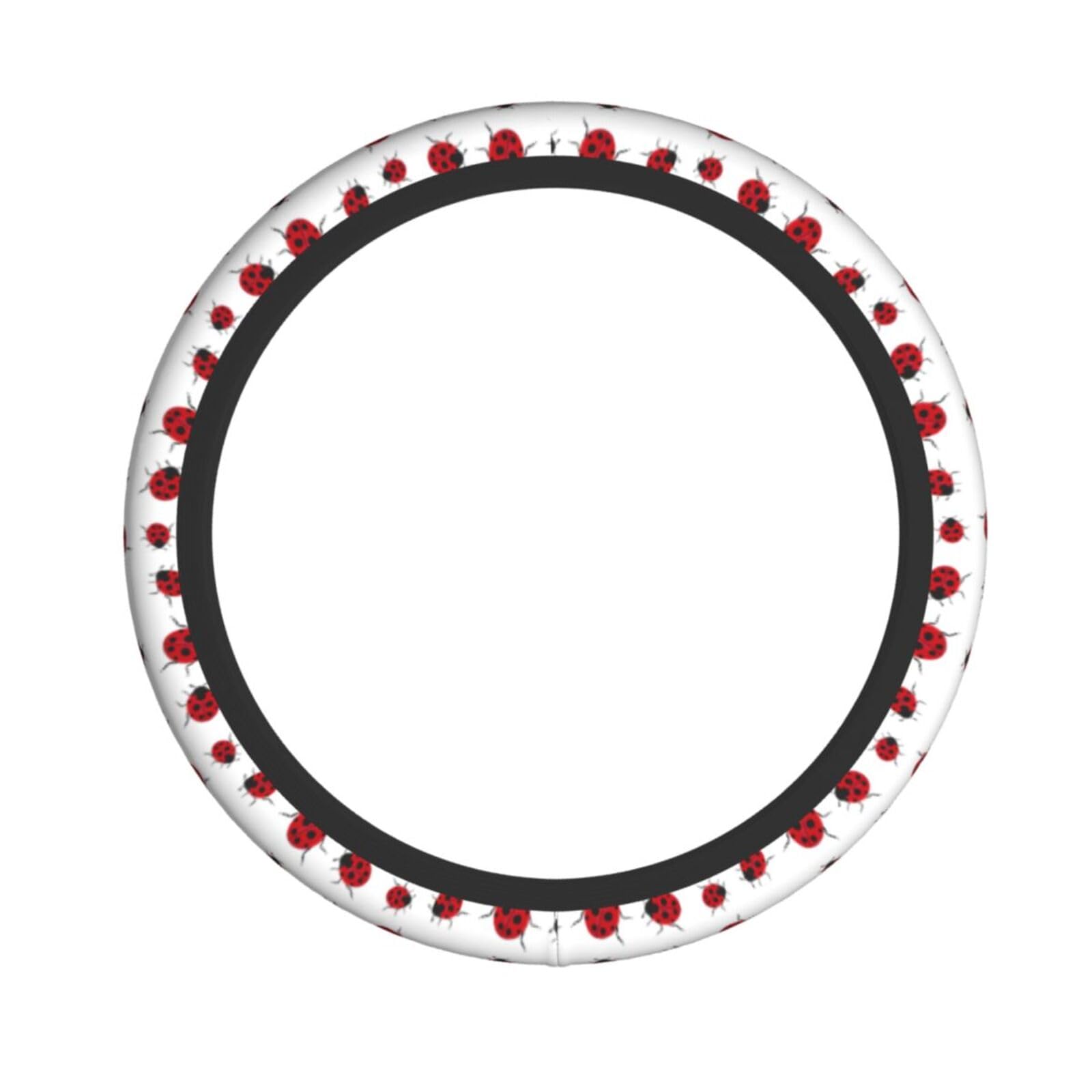Elastischer Lenkradbezug mit Marienkäfer-Muster, passend für die meisten Autos, SUVs, LKWs, elegantes Innenzubehör Elastischer Lenkradbezug mit Marienkäfer-Muster, passend für die meisten Autos, SUVs, LKWs, elegantes Innenzubehör von NBRIEU