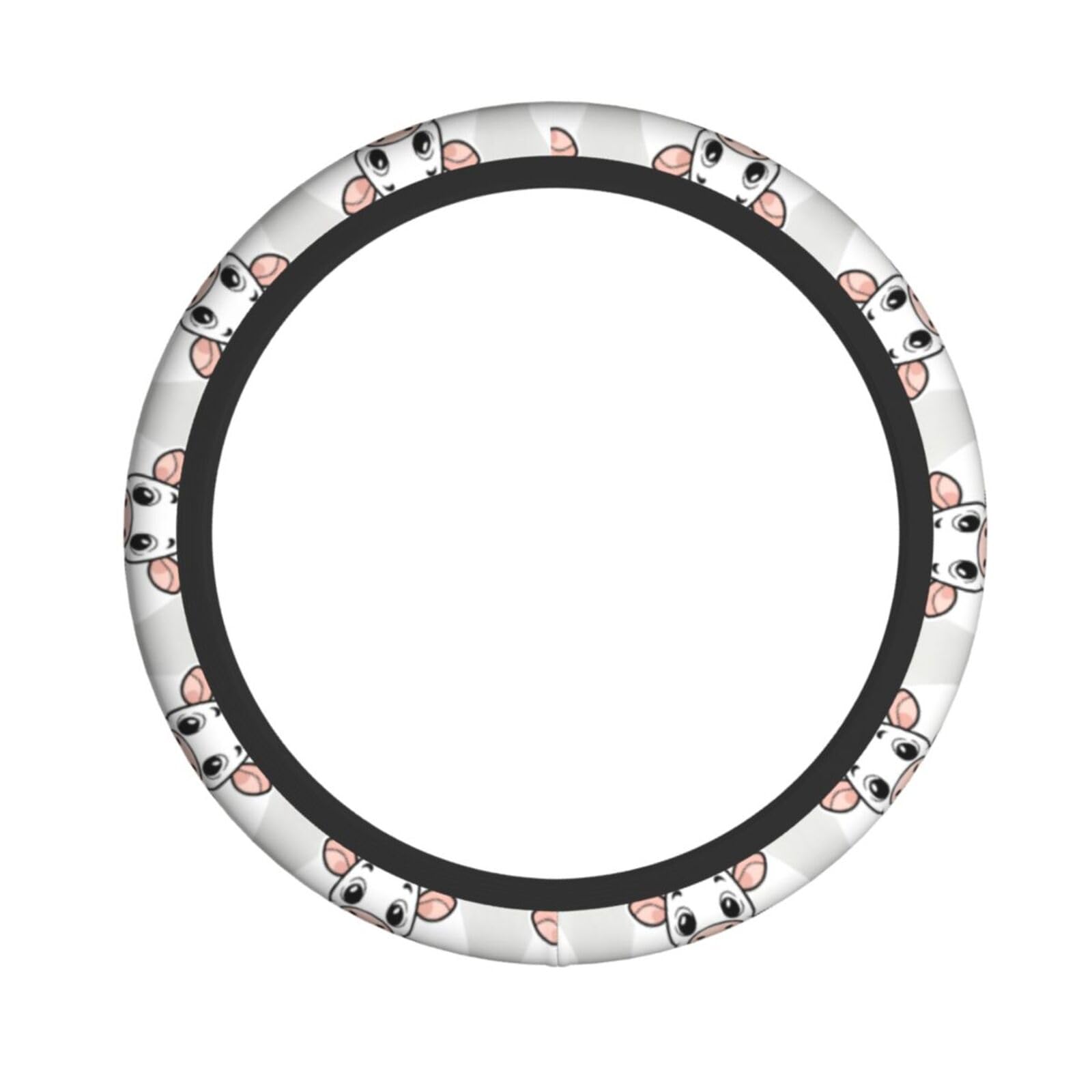 Elastischer Lenkradbezug mit Milchkuh-Muster, passend für die meisten Autos, SUVs, LKWs, elegantes Innenzubehör Elastischer Lenkradbezug mit Milchkuh-Muster, passend für die meisten Autos, SUVs, LKWs, elegantes Innenzubehör von NBRIEU