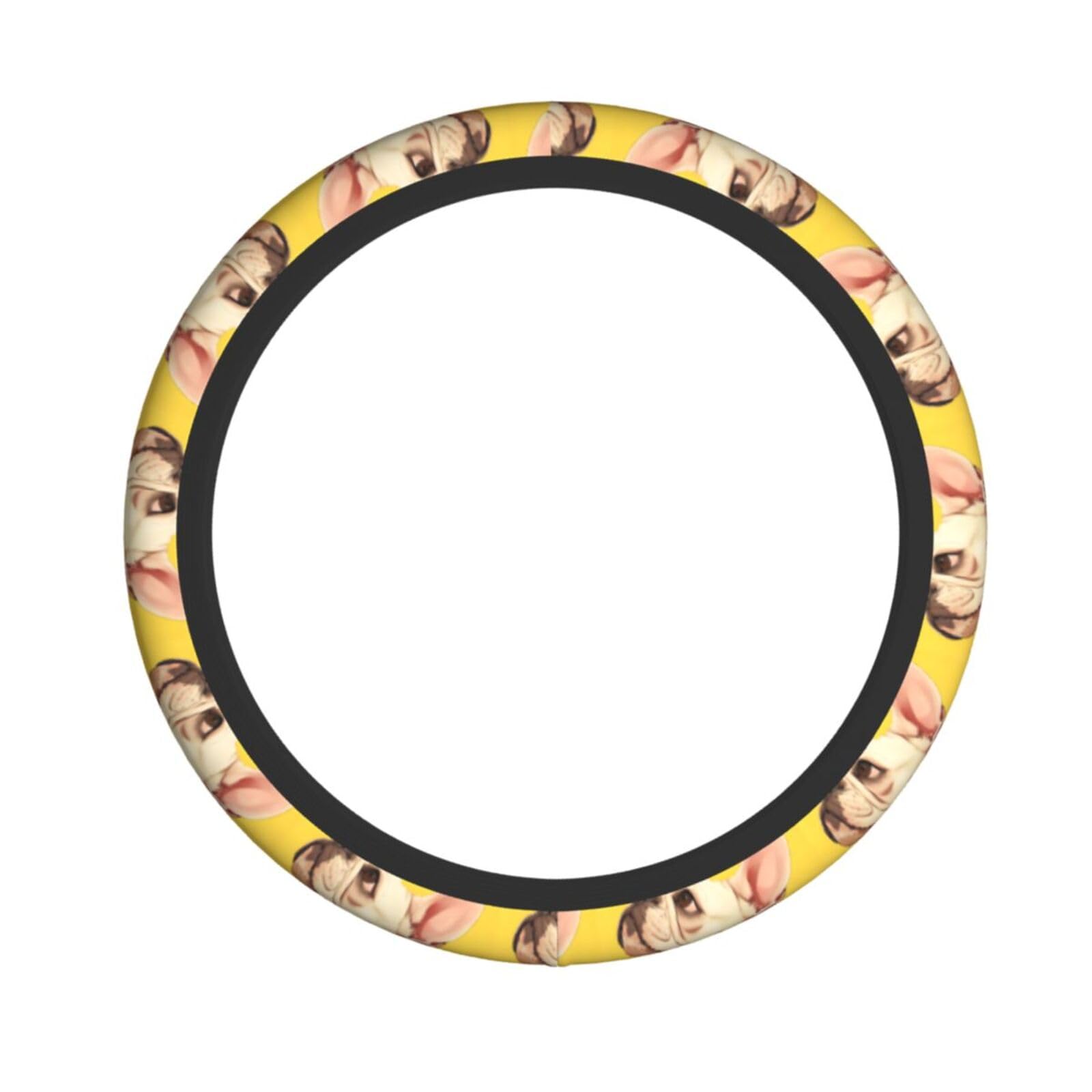 Elastischer Lenkradbezug mit Tier-Hunde-Motiv, passend für die meisten Autos, SUVs, LKWs, stilvolles Innenzubehör Elastischer Lenkradbezug mit Tier-Hunde-Motiv, passend für die meisten Autos, SUVs, LKWs, stilvolles Innenzubehör von NBRIEU