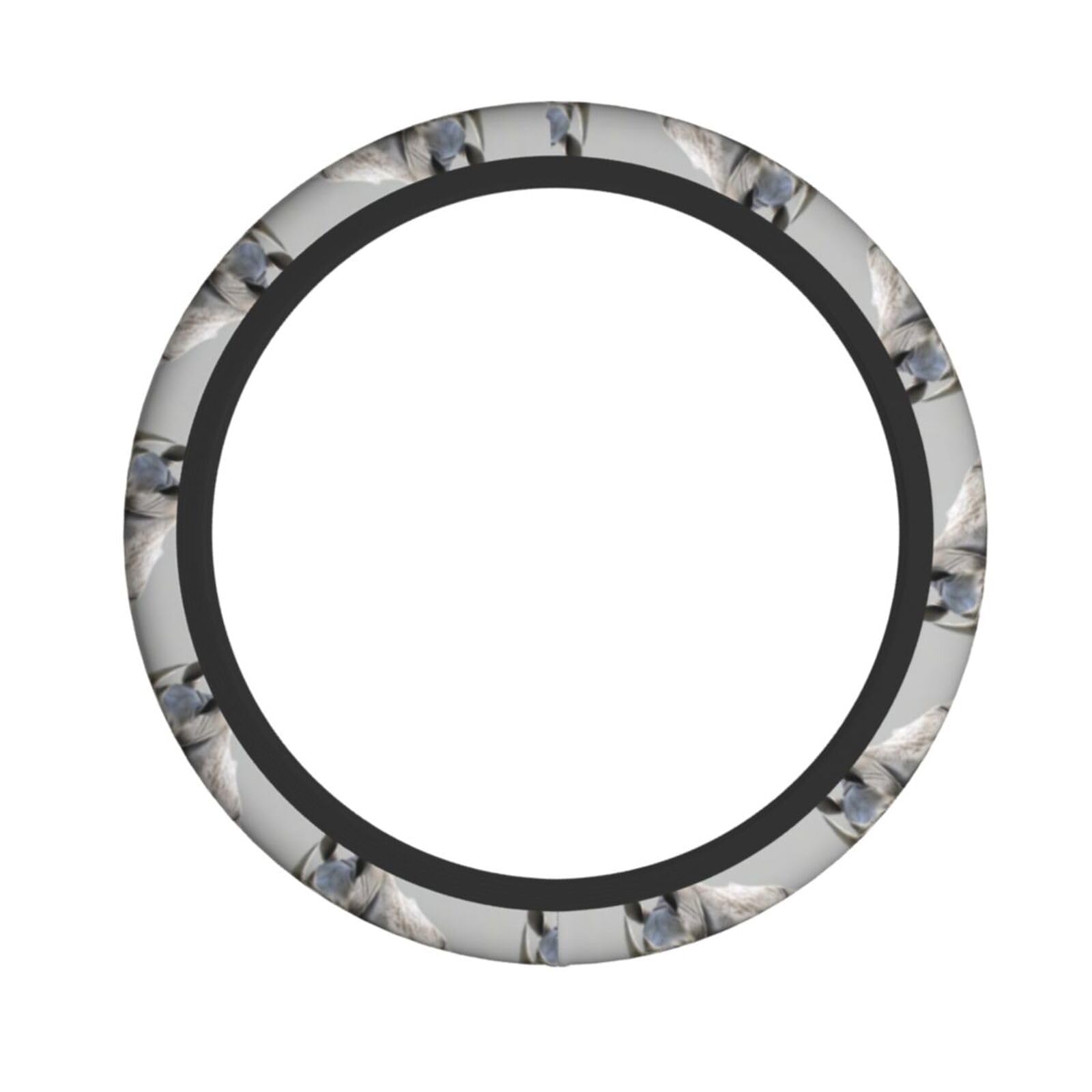 Elastischer Lenkradbezug mit Tier-Nashorn-Druck, passend für die meisten Autos, SUVs, LKWs, stilvolles Innenzubehör Elastischer Lenkradbezug mit Tier-Nashorn-Druck, passend für die meisten Autos, SUVs, LKWs, stilvolles Innenzubehör von NBRIEU
