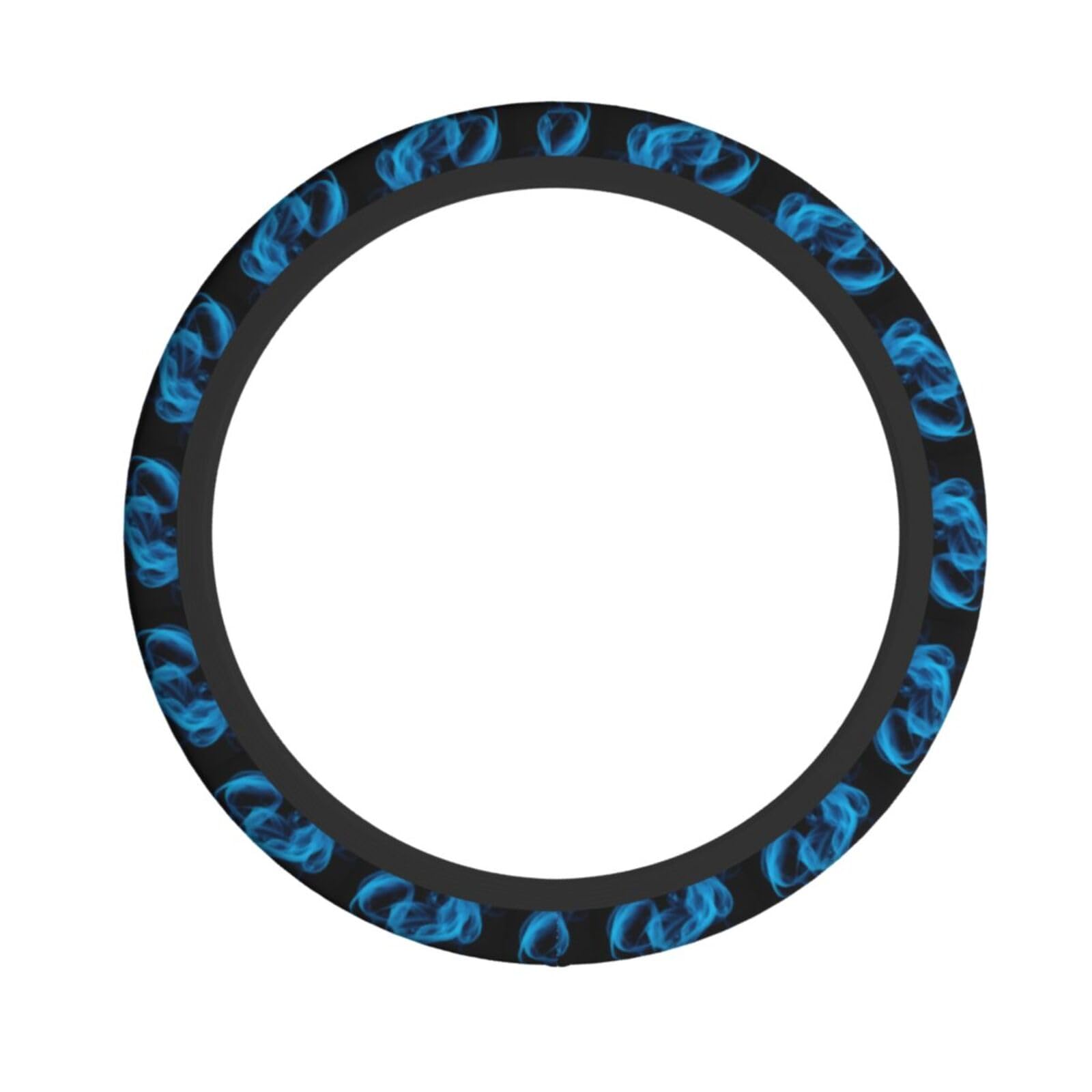 Elastischer Lenkradbezug mit blauer Flamme, passend für die meisten Autos, SUVs, LKWs, stilvolles Innenzubehör Elastischer Lenkradbezug mit blauer Flamme, passend für die meisten Autos, SUVs, LKWs, stilvolles Innenzubehör von NBRIEU