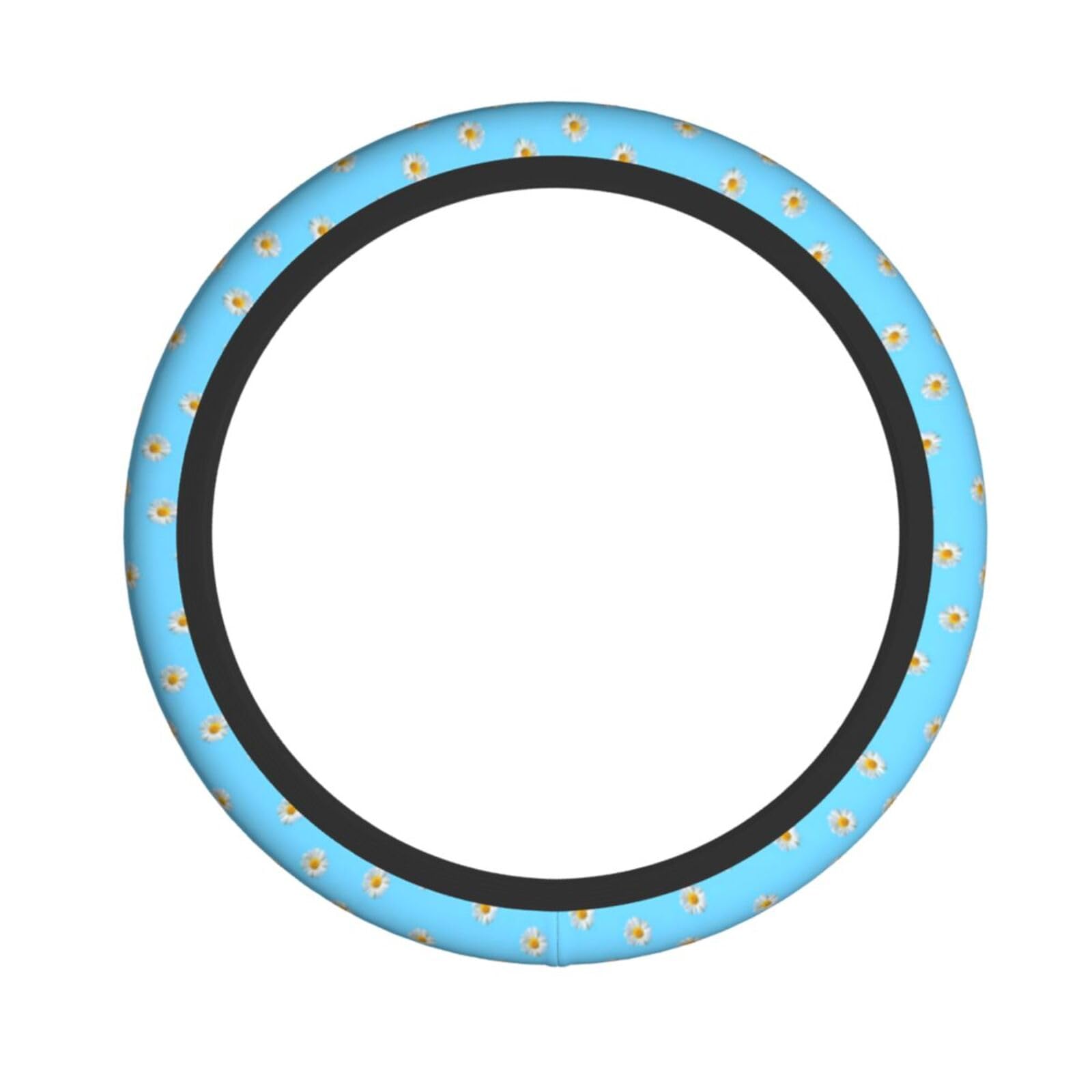 Elastischer Lenkradbezug mit kleinen Gänseblümchen, passend für die meisten Autos, SUVs, LKWs, stilvolles Innenzubehör Elastischer Lenkradbezug mit kleinen Gänseblümchen, passend für die meisten Autos, SUVs, LKWs, stilvolles Innenzubehör von NBRIEU
