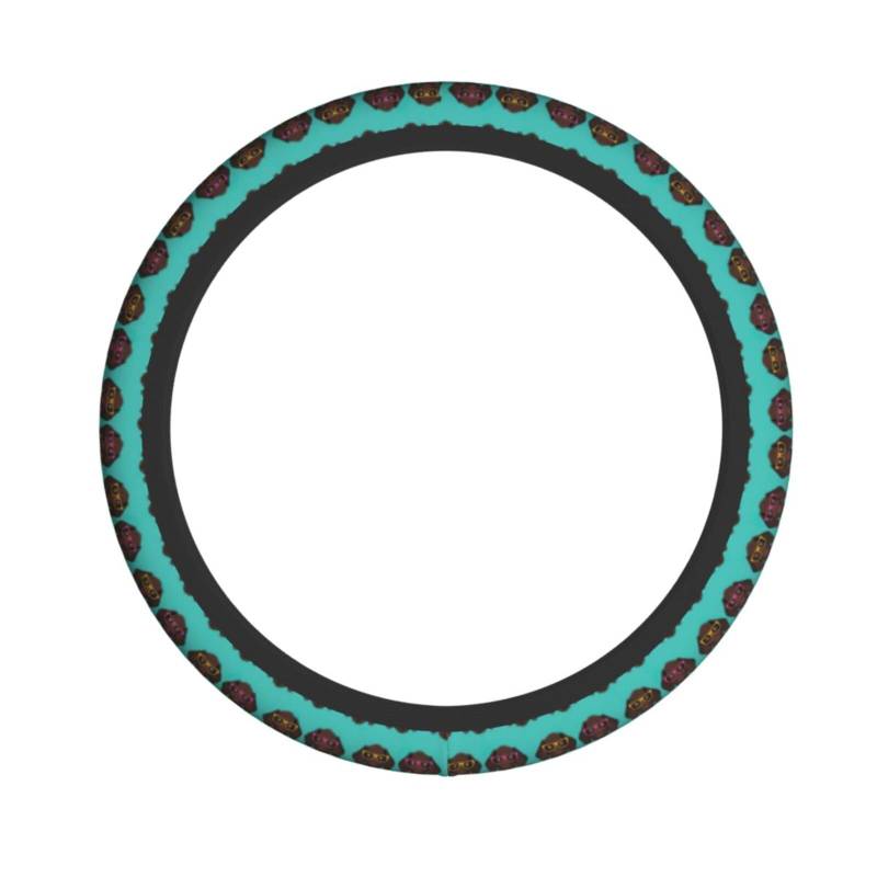 Elastischer Lenkradbezug mit kurzem Haar auf Brille, passt für die meisten Autos, SUVs, LKWs, stilvolle Innenausstattung von NBRIEU