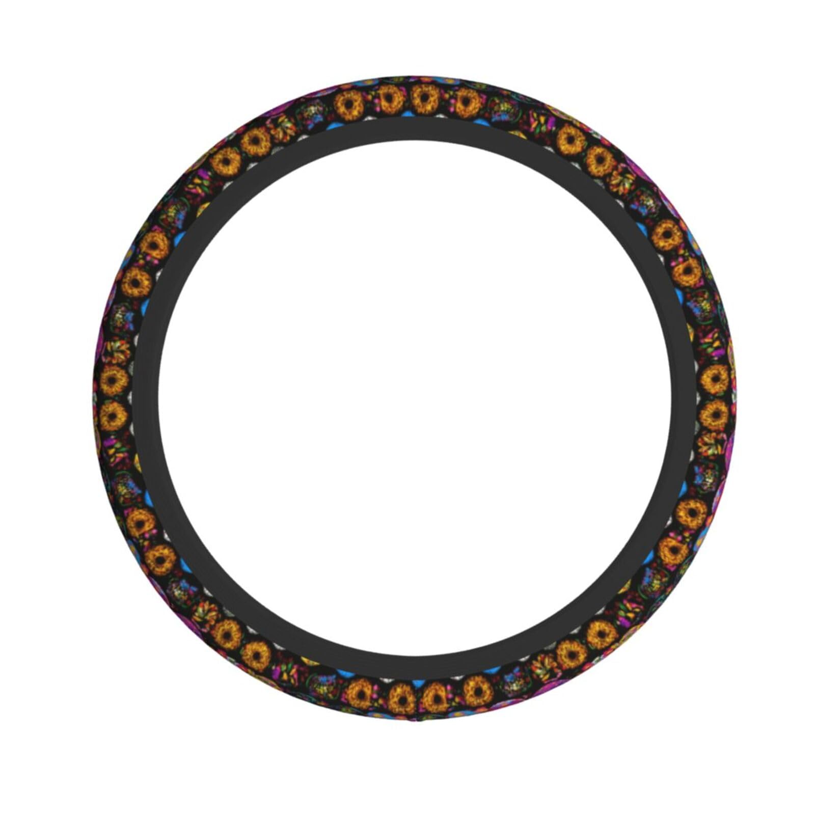 Elastischer Lenkradbezug mit rosa Totenkopf-Druck, passend für die meisten Autos, SUVs, LKWs, elegantes Innenzubehör Elastischer Lenkradbezug mit rosa Totenkopf-Druck, passend für die meisten Autos, SUVs, LKWs, elegantes Innenzubehör von NBRIEU