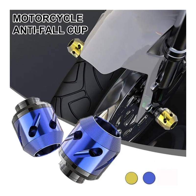 Schutz Crash-Pad Ball 2Pcs Motorrad Slider Protector Vorne Hinten Gabel Rad Crash Protector Anti-Fallen Rahmen Motorrad Modifikation Zubehör von NCBPQSHC