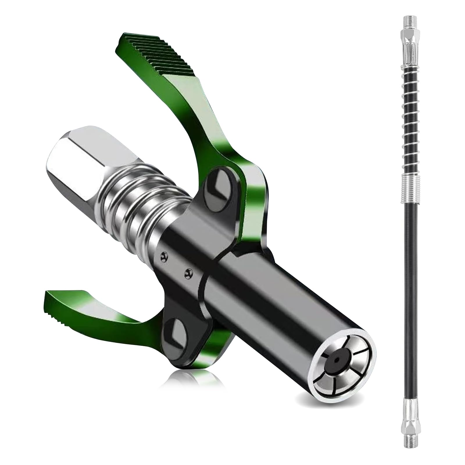 NCOALE Fettpresse Mundstück, Doppelgriff G Coupler für Fettpresse Kupplung Fettpresse für Schmiernippel mit 30cm Schlauch, für Alle Arten Von Fettpressen NCOALE Fettpresse Mundstück, Doppelgriff G Coupler für Fettpresse Kupplung Fettpresse für Schmiernippel mit 30cm Schlauch, für Alle Arten Von Fettpressen von NCOALE