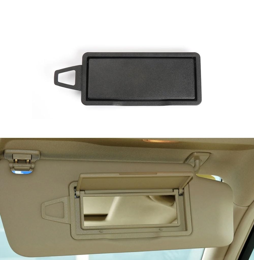 Auto Front Sonnenblende Spiegel Make-up Sonnenschutz Kosmetikspiegel Abdeckung Kompatibel mit Mercedes Benz GLK C Klasse W204 X204 C200 C250 GLK300 (Schwarz, Rechts) von NCOUUOCN