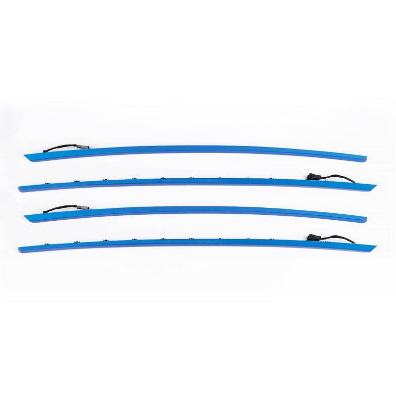 Vier Innentüren Panel LED Zierleisten Lichter Mit Blau Und Orange Farben Atmosphäre LED Streifen Lichter Für BMW 3er F30 12-18 (Blau) von NCOUUOCN